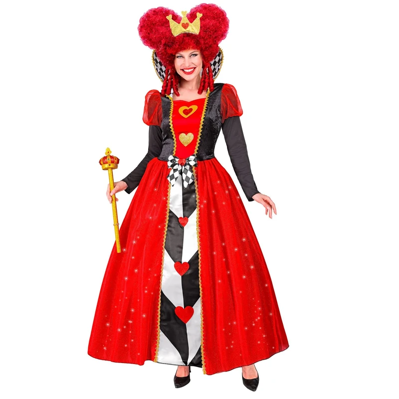W WIDMANN MILANO Party Fashion 22352 Kostüm Königin der Herzen Queen of Hearts Costume, Multi-Coloured, M