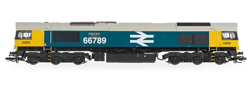 TT:120 Hornby Diesel Train - TT3020TXSM GBRf, Class 66, Co-Co, 66789, 'British Rail 1948-1997' (Sound Fitted) - Era 11 TT Gauge Locomotives for Train Set, Engine Models - 1:120 Scale Model Gift