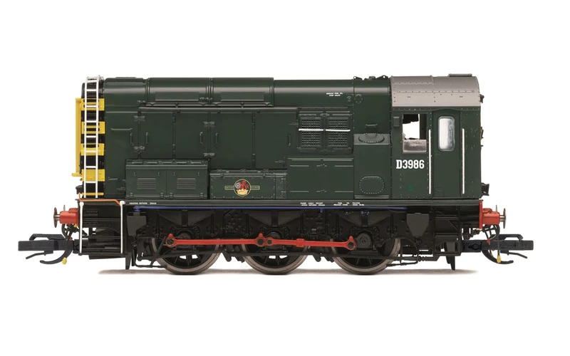 Hornby TT:120 Diesel Train - TT3028M BR, Class 08, 0-6-0 D3986 - Era 5 TT Gauge Locomotives for Train Set, Engine Models for Adults - 1:120 Scale Model Gift