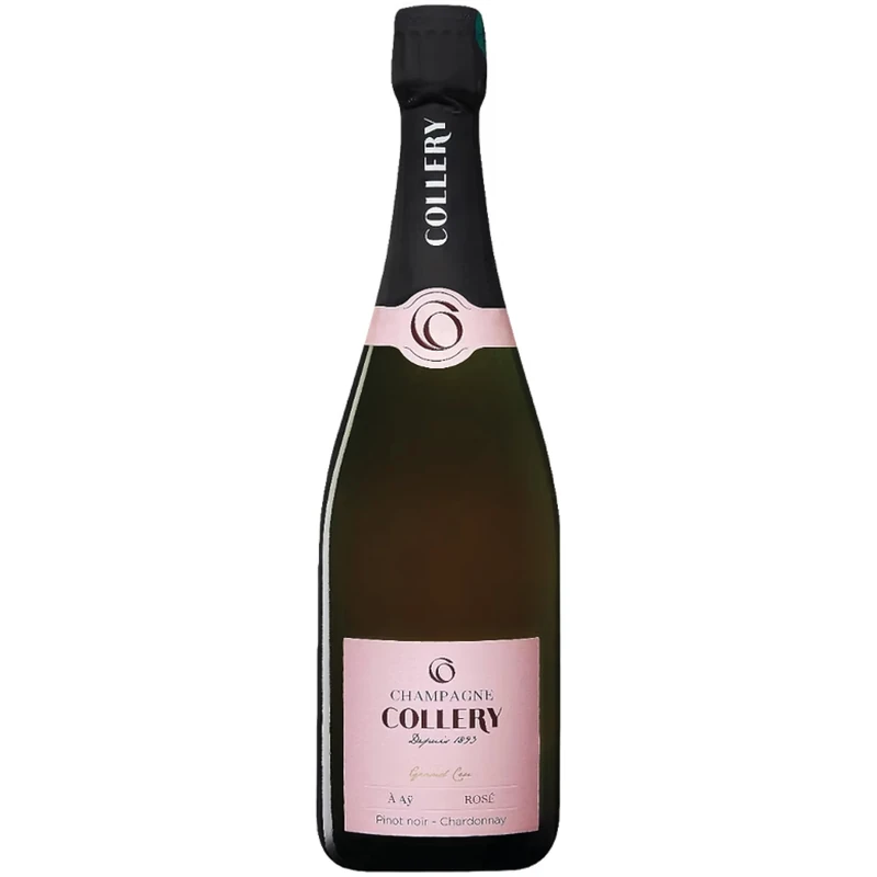 Champagne Collery Grand Cru Rosé NV 75 cl – Elegant Blend of Pinot Noir & Chardonnay – Floral, Stone Fruit & Citrus – 12% ABV