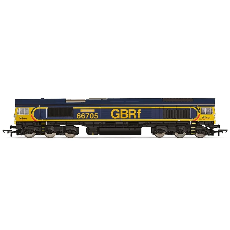 Hornby Diesel Train - R30334 GBRf, Class 66, Co-Co, 66705 'Golden Jubilee' - Era 11 00 Gauge Locomotives for Train Set, Engine Models for Adults - 1:76 Scale Model Gift