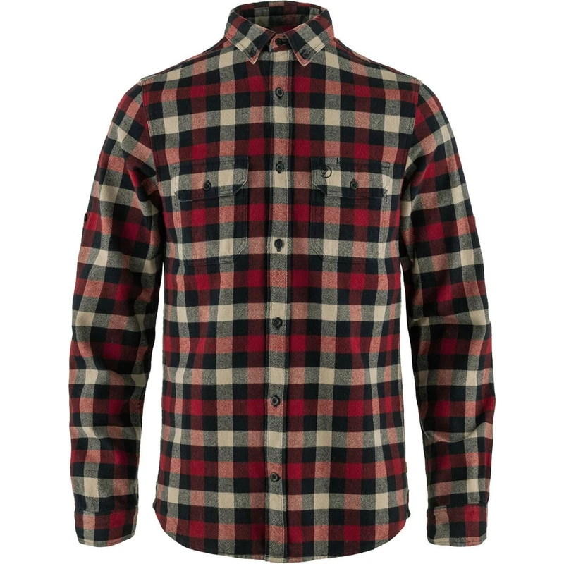 FJALLRAVEN 81353-555-320 Skog Shirt M T-Shirt Men's Dark Navy-Red Size XXL
