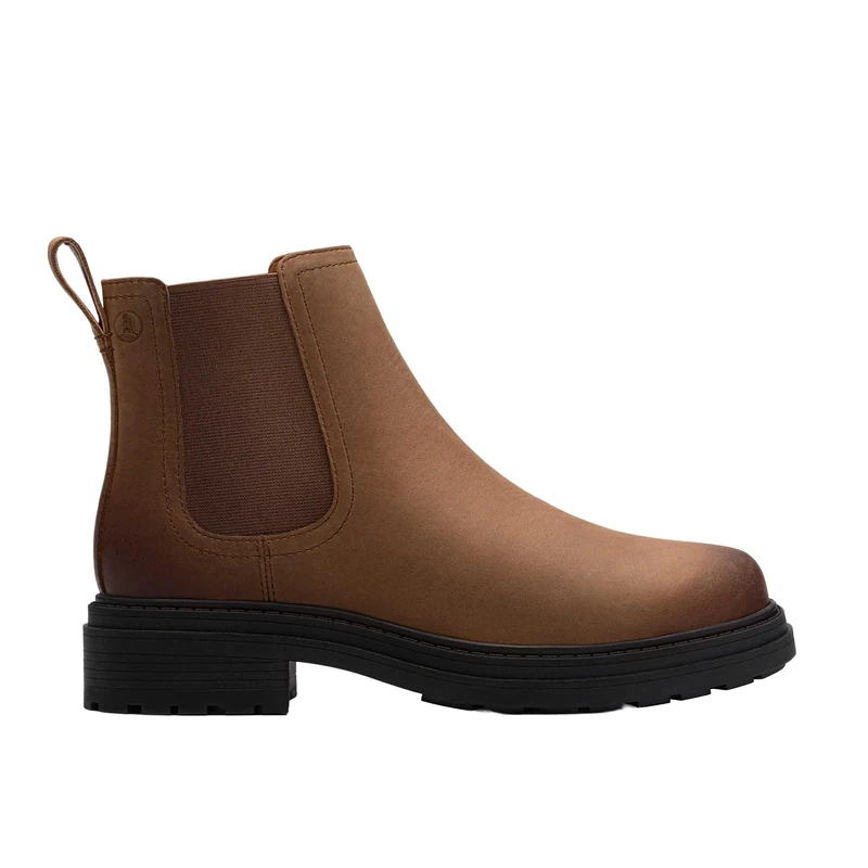 Clarks Premium Women's Orinoco3 Lane Chelsea Boot, Walnut Leather, 7 UK
