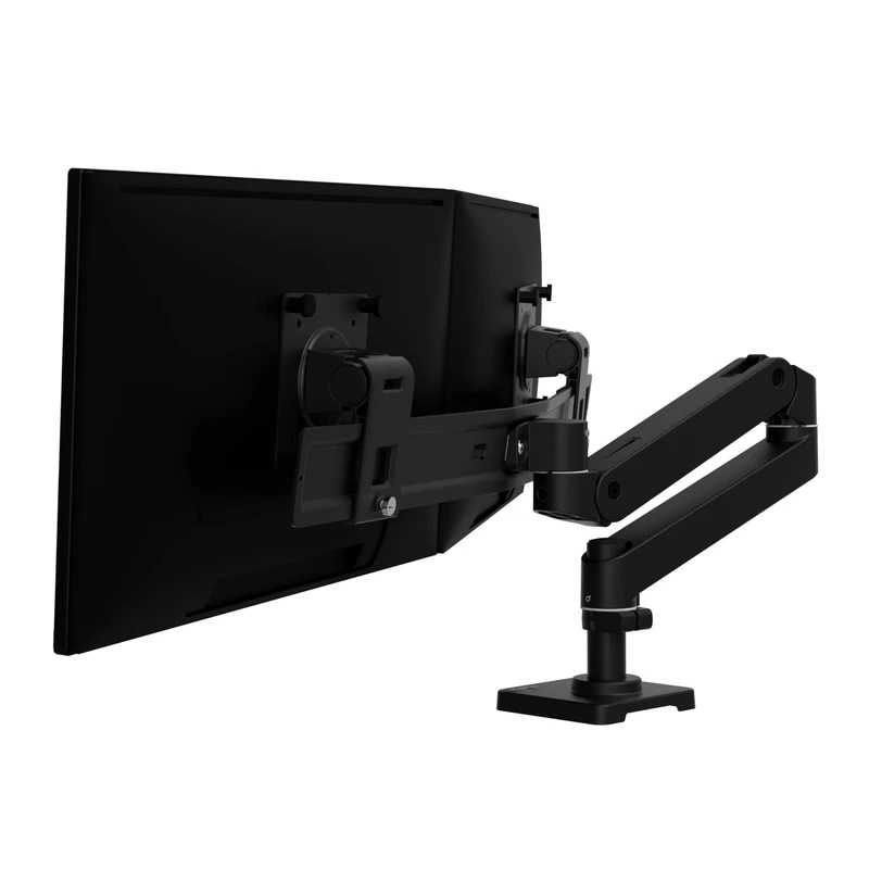 Ergotron – LX Pro Premium Dual Direct Monitor Arm, VESA Desk Mount – for 2 Monitors Up to 27 Inches, 9 lbs Each – Matte Black