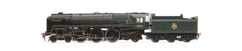 Hornby Steam Train - R30362 BR (Early), Britannia Class, 4-6-2, 70001 'Lord Hurcomb' - Era 4 00 Gauge Locomotives for Train Set, Engine Models for Adults - 1:76 Scale Model Gift