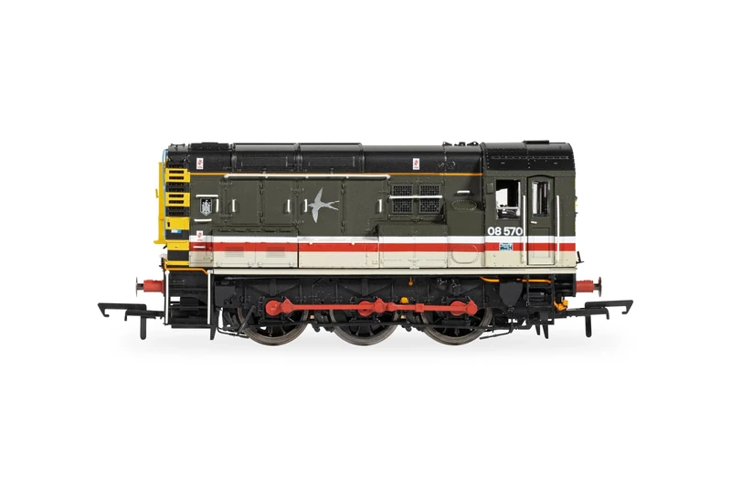 Hornby Diesel Train - R30368 BR, Class 08, 0-6-0, 08570 - Era 7 00 Gauge Locomotives for Train Set, Engine Models for Adults - 1:76 Scale Model Gift