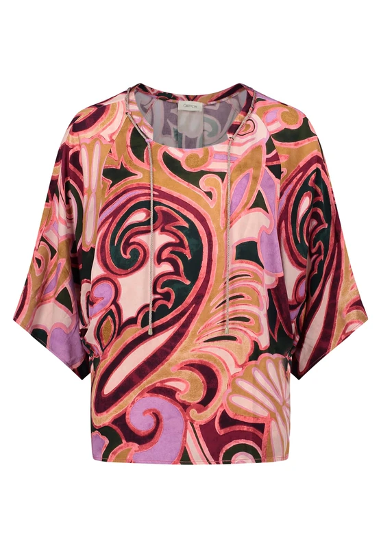 Cartoon Women's Blouse, Purple/Rose, 10