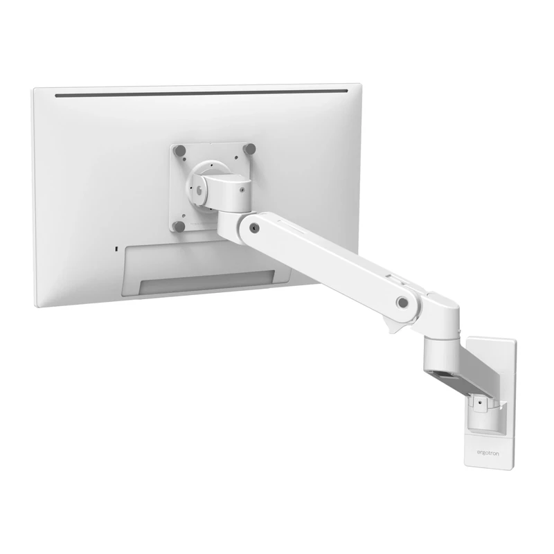Ergotron – LX Pro Premium Single Monitor Arm, VESA Wall Mount – for Monitors Up to 34 Inches, 4 to 22 lbs – White