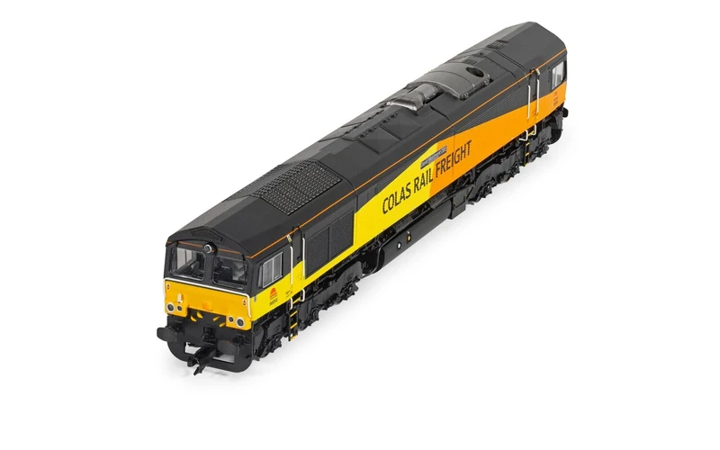 Hornby TT:120 Diesel Train - TT3019TXSM Colas Rail, Class 66, Co-Co, 66850, 'David Maidment OBE' (Sound Fitted) - Era 11 TT Gauge Locomotives for Train Set, Engine Models - 1:120 Scale Model Gift