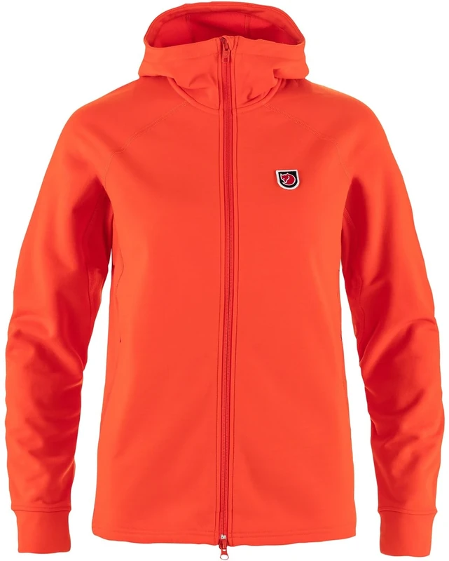 FJALLRAVEN 14600192-214 Expedition Fleece Hoodie W Sweatshirt Women's Flame Orange Size XS