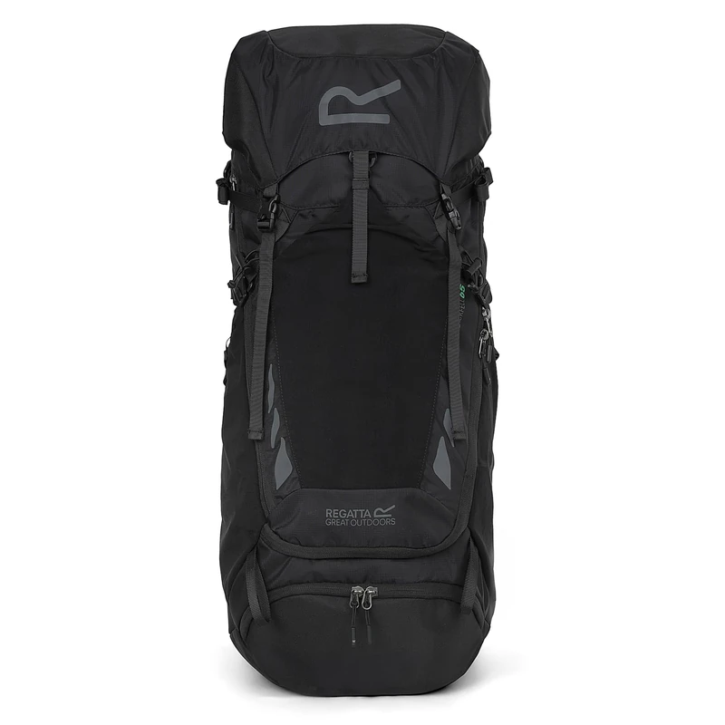 Regatta Rucksack Blackfell 65L, Reflective with Metal Frame Support - Perfect for Walking, Hiking, Camping & Trekking - Image 1