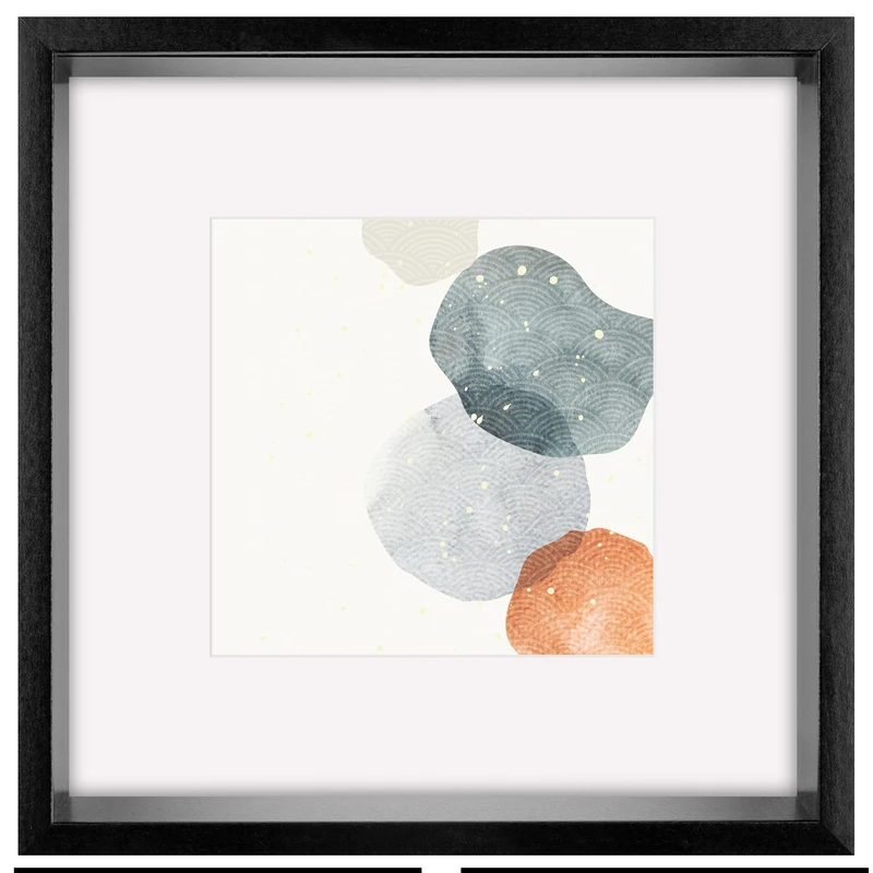 walther design Shape 3D Photo Frame, Black, 50 x 50 cm