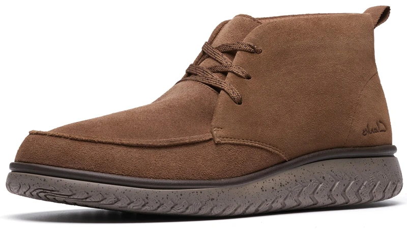 Clarks RelaxLite Moc Mens Cola Suede, 8.5
