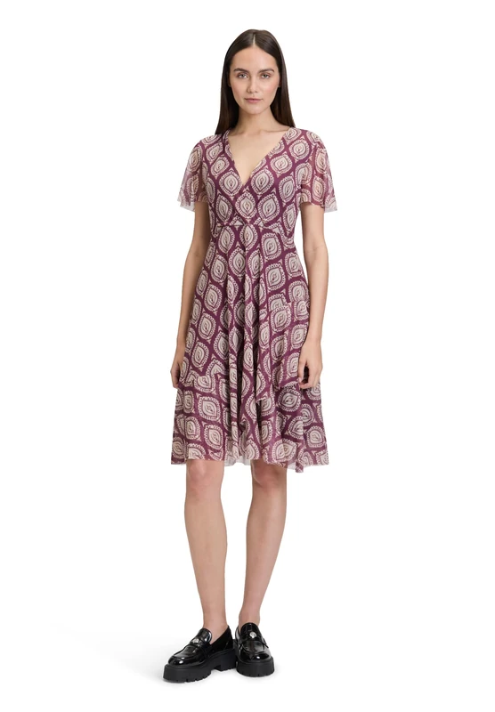 Cartoon Women's Dress, Purple/Black, 12