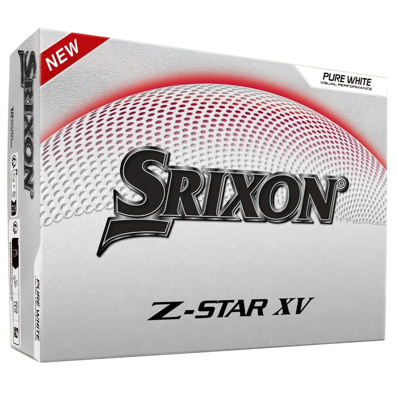Srixon Z-STAR XV – Ultra Performing Golf Ball | Maximum Distance & Optimized Spin | FastLayer DG Core 2.0 | Spin Skin+ Cover | Control & Power | Available in White & Tour Yellow