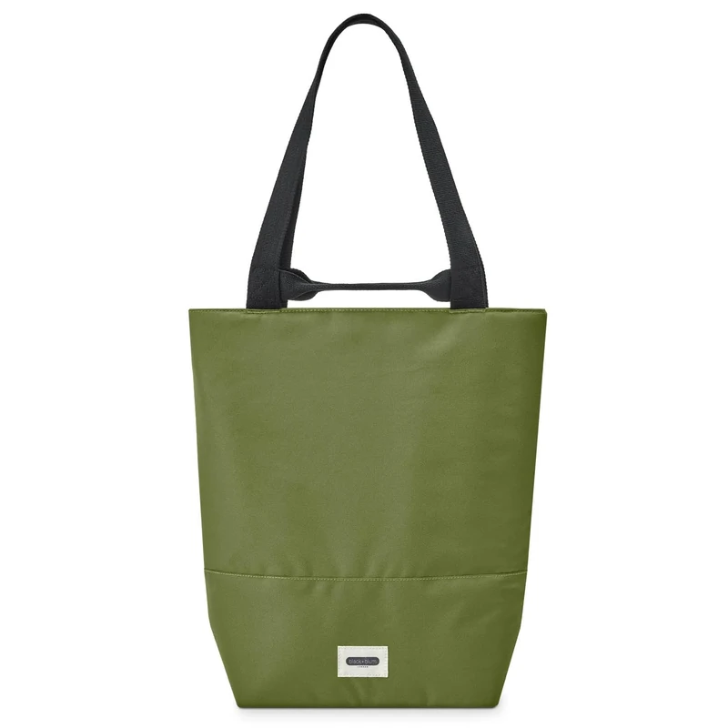 Black+Blum Insulated Tote Bag, 16L - Leak Proof Tote Bag for Adults with Zip - Made with Recycled PET and BPA Free - Food Bag for On The Go, Black