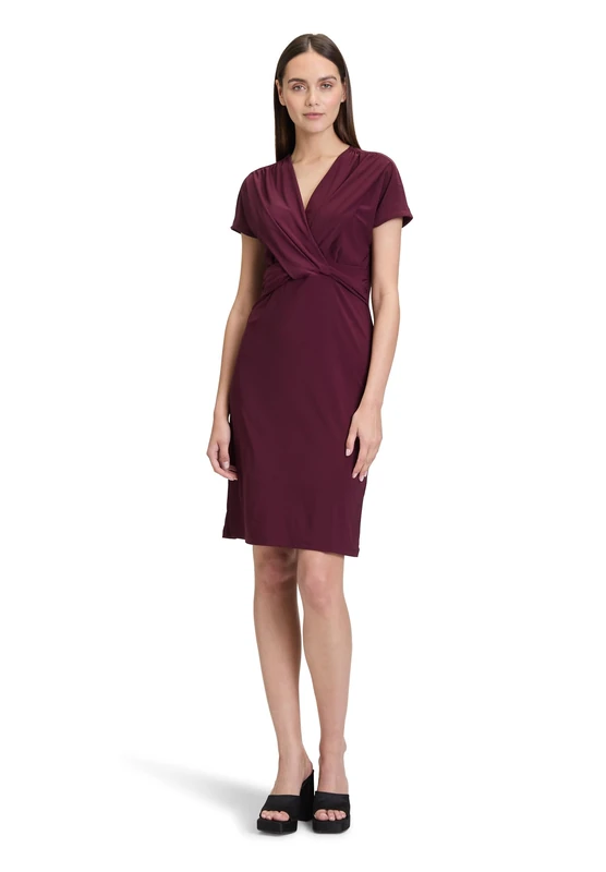 Cartoon Women's Dress, Dark Aubergine, 10