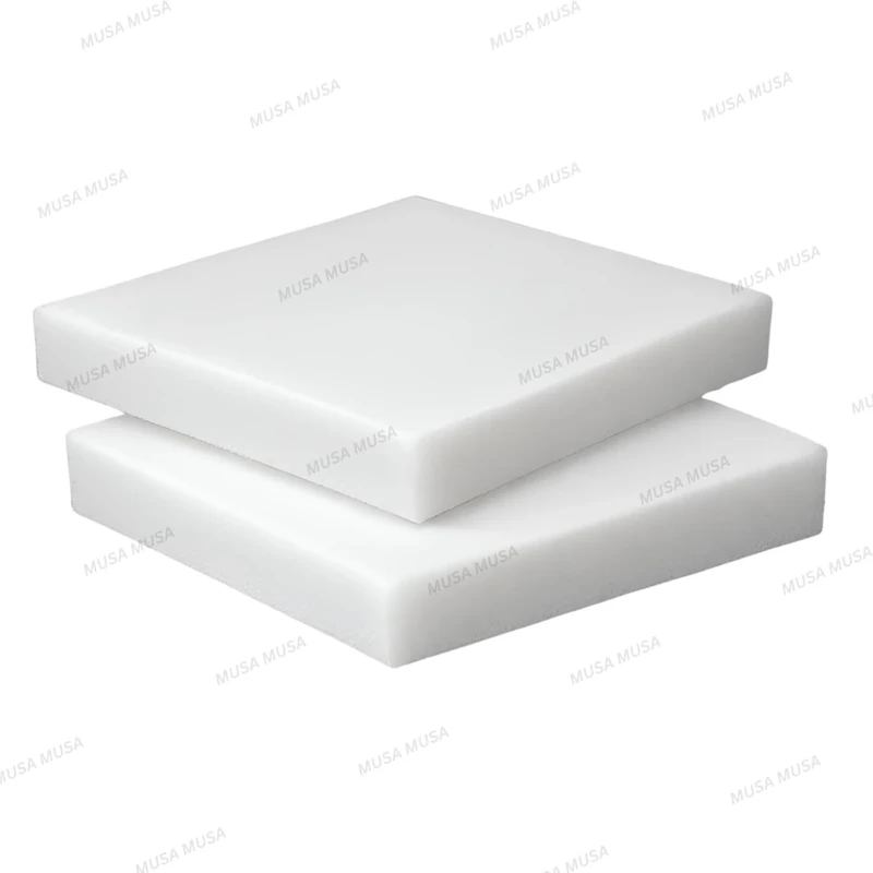 MUSA MUSA Upholstery Foam for Chair Pads & Seat Cushions, Premium Quality Replacement Foam Cut to Size for Cushions, Seat Pads & Chairs, High Density foam for seating (White, 73 x 73cm, 10cm thick)