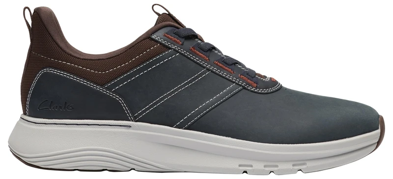 Clarks Mens Motion Trek LX Sneaker, Navy Leather, 11 UK