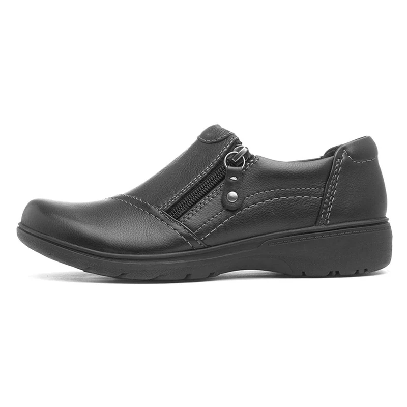 Clarks Carleigh Ray Womens Black Leather, 7