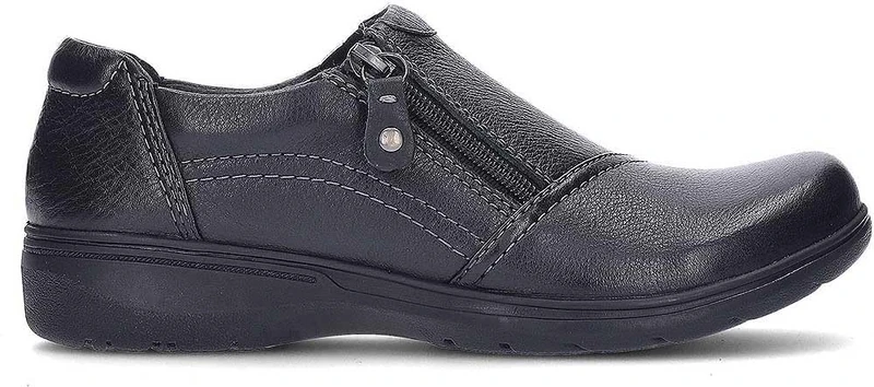 Clarks Carleigh Ray Womens Black Leather Oxfords - Size 5.5