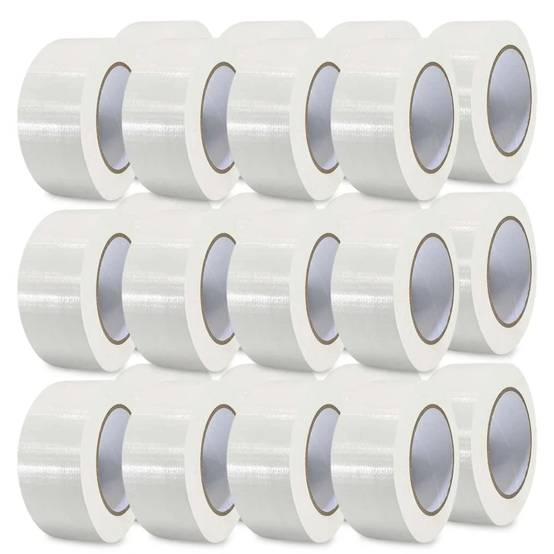 G4GOODS® 24 Rolls of White Duct Tape 50mm x 50m - Heavy Duty Gaffer Tape Waterproof Anti-Tear Strong Adhesive Gaffa Tape for Wrapping Sealing Repairing Gaffer's Tape for Home Office & Industrial Use