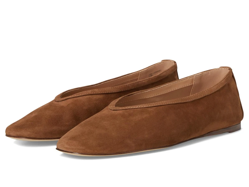 Steve Madden Women's Leni Ballet Flat, Chesnut Suede, 5 UK