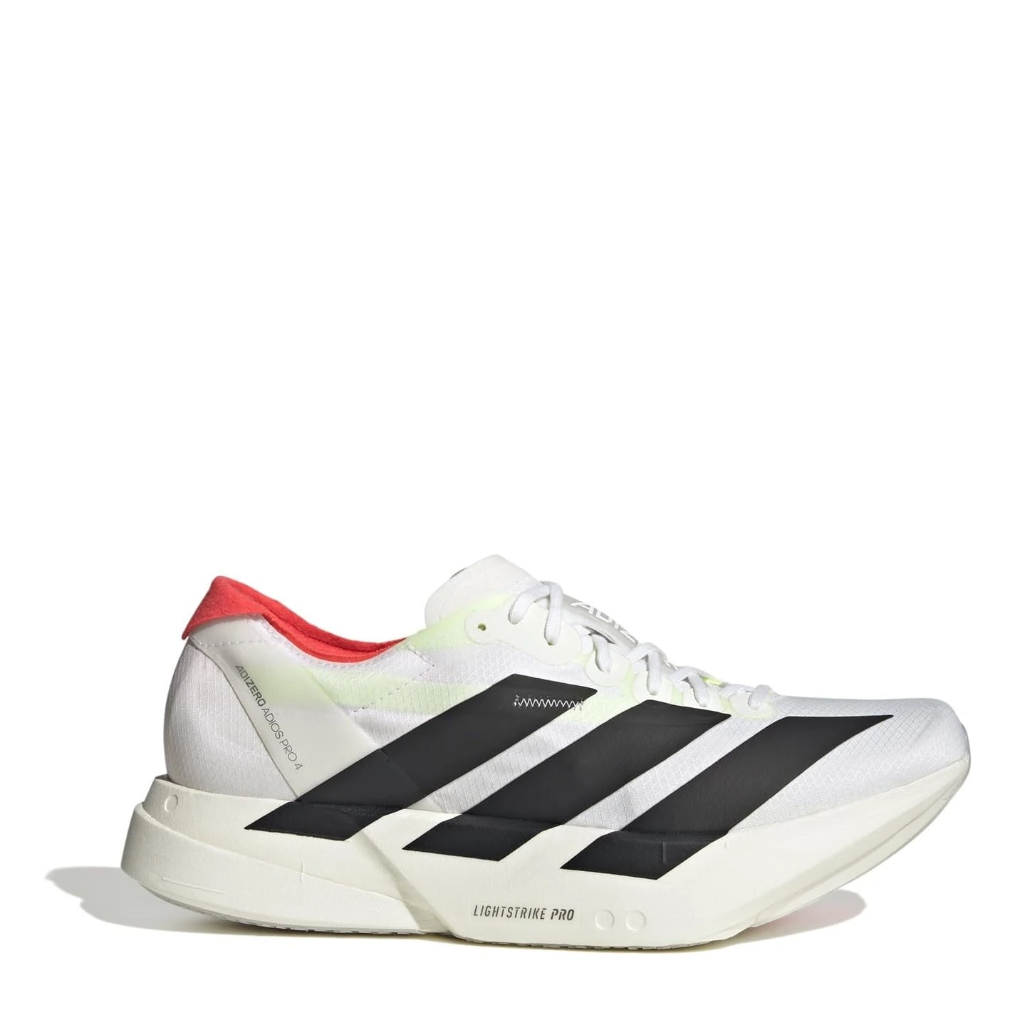 adidas Adizero Adios Pro 4 Shoes Mens Road Running White/Black 7 UK