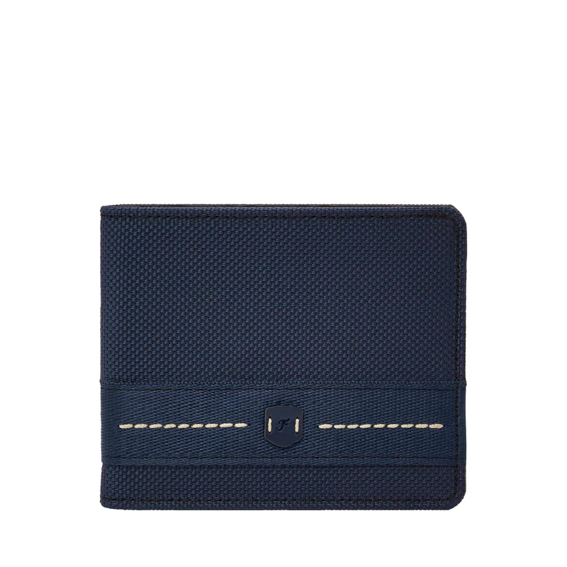 FOSSIL Men's Bifold Wallet, Navy, One Size, Bifold Wallet