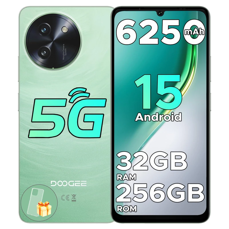 Note 59 Pro Android 15 Mobile Phone 5G,32GB+256GB/2TB,6.75" HD+120Hz Smartphone,6250mAh 16MP AI Camera,UNISOC T8200,Dual SIM Free Unlocked Mobile Phones 2025,NFC/Widevine L1/OTG/Face ID