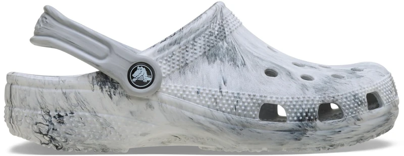 Crocs Unisex Kids Clog,Classic Watercolor Marbled Clog,Grey Swirl, 5 UK Child