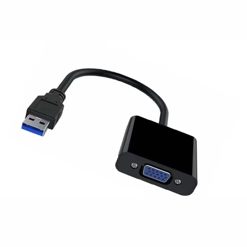 USB to VGA Adapters,USB 3.0/2.0 to VGA Adapter Multi-Display Video Converter- PC Laptop,Desktop, Laptop, PC, Monitor, Projector, HDTV(Black Usb to Vga)