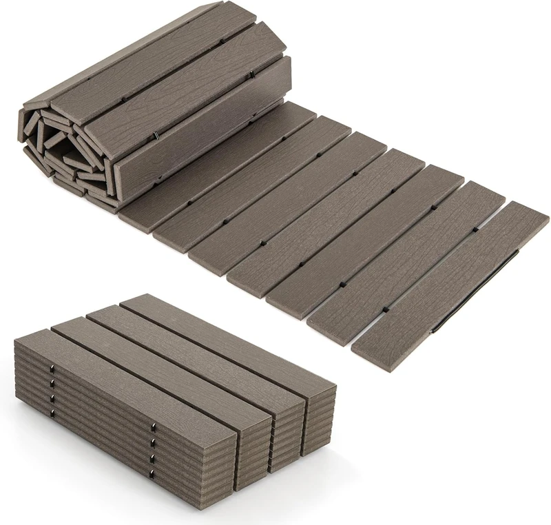 FANTASK 242 x 43 Grey Outdoor HDPE Weather Resistant Rolling Path for Weddings, Parties, Garden - Image 1