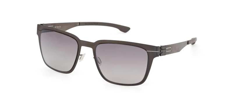 ic! berlin Tanner Sunglasses, Matte Black, 57/22/155 - Image 1