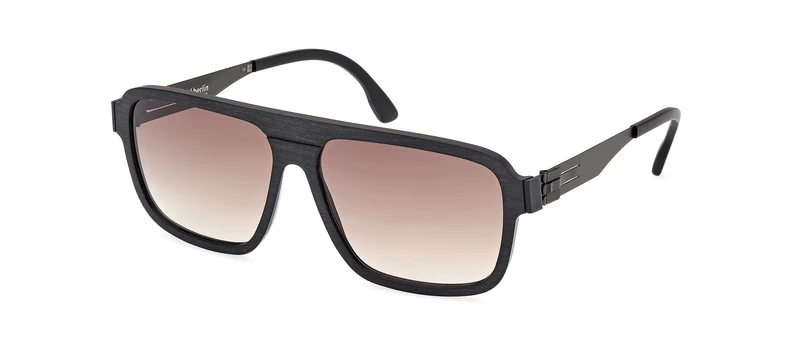 ic! berlin Egon Sunglasses, Matte Black, 61/15/150