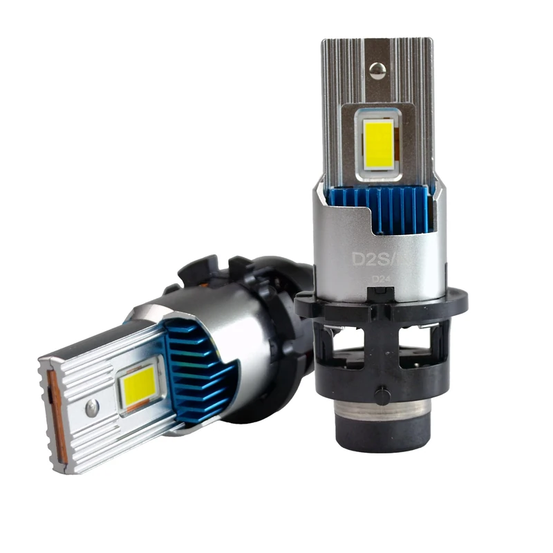 Simoni Racing D2SR D2S/D2R LED Bulbs Kit - 6500K White - LED Headlight Conversion Kit, Canbus Compatible with Original Xenon Housing