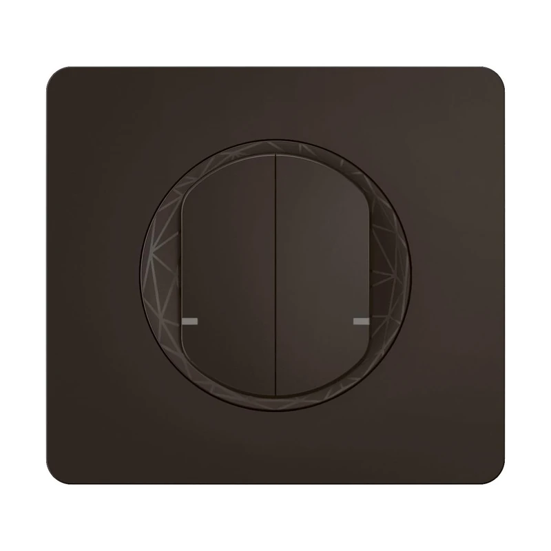 Legrand - Connected Double Switch with Neutral 2x50W LED Céliane with Netatmo - Black