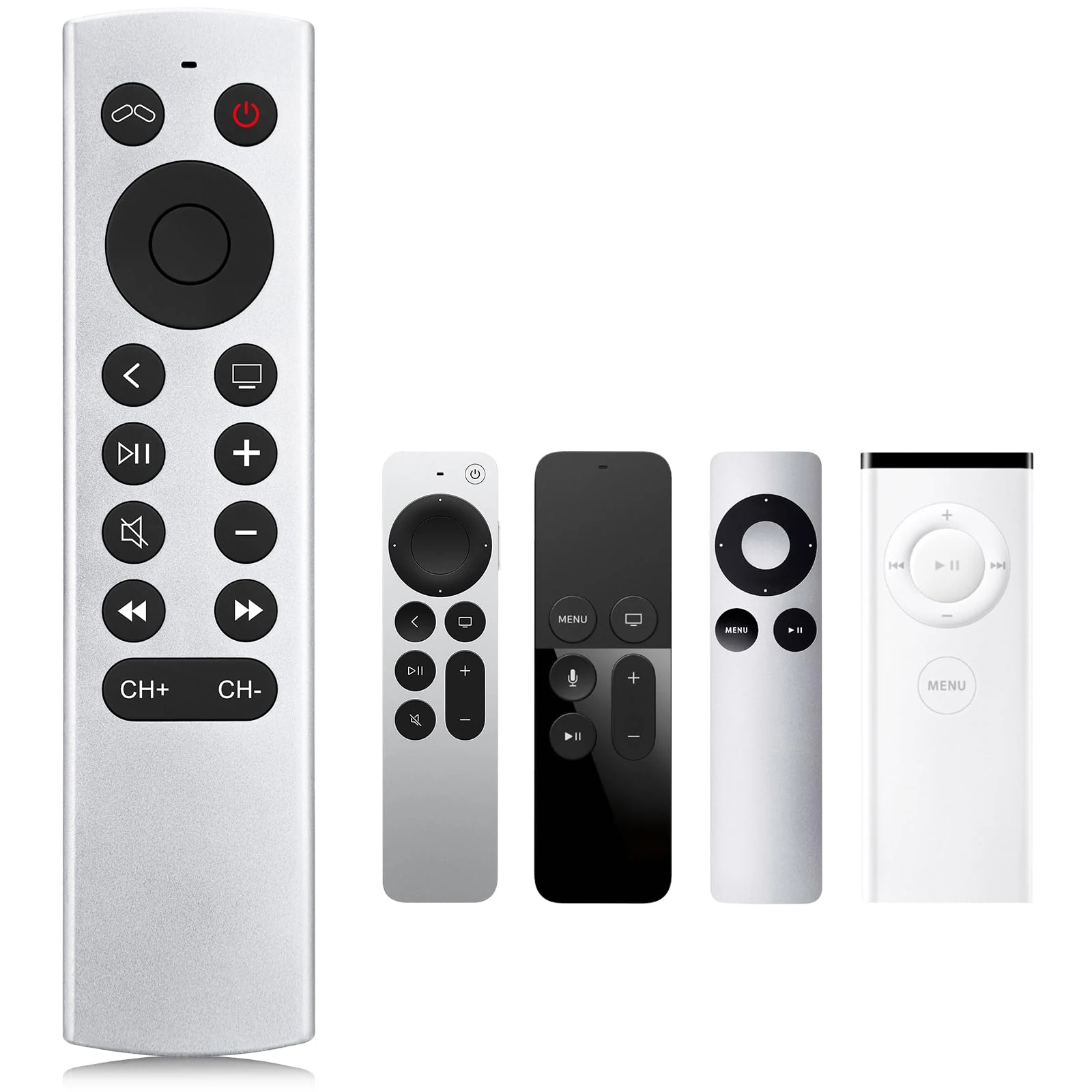 Replacement for Apple-TV-Remote, Remote Control for Apple 4K/HD (NO Siri & Voice)