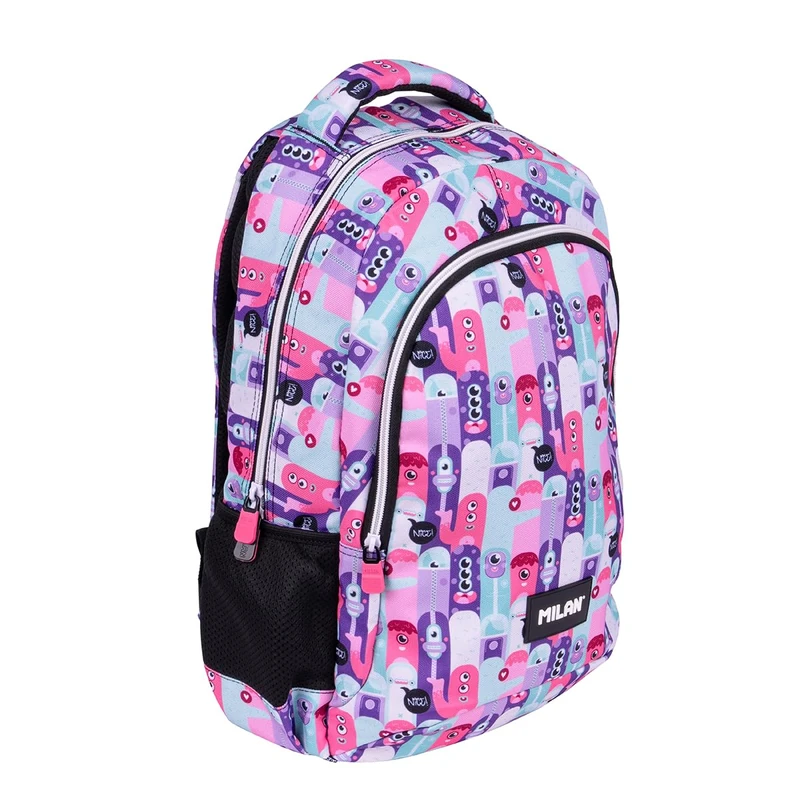 MILAN® School backpack 2 zippers (21 L) special series Aliens 2