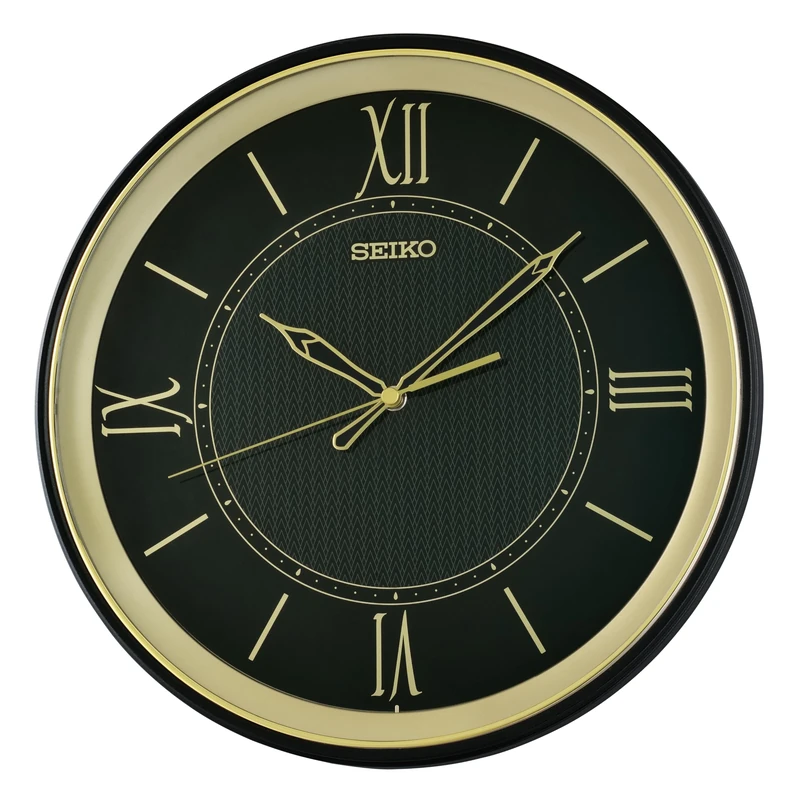 Seiko Clocks Clock, Black, L