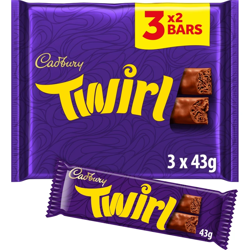 Cadbury Twirl Chocolate Bar 129 Gr