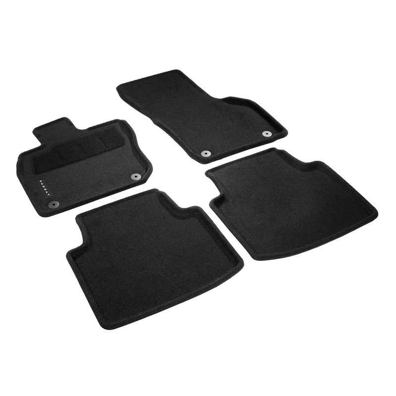 Volkswagen Textile Car Mats Optimat, Black, 4-Piece Set, Front and Rear Fits VW Passat B9 (3J) Variant from 2024