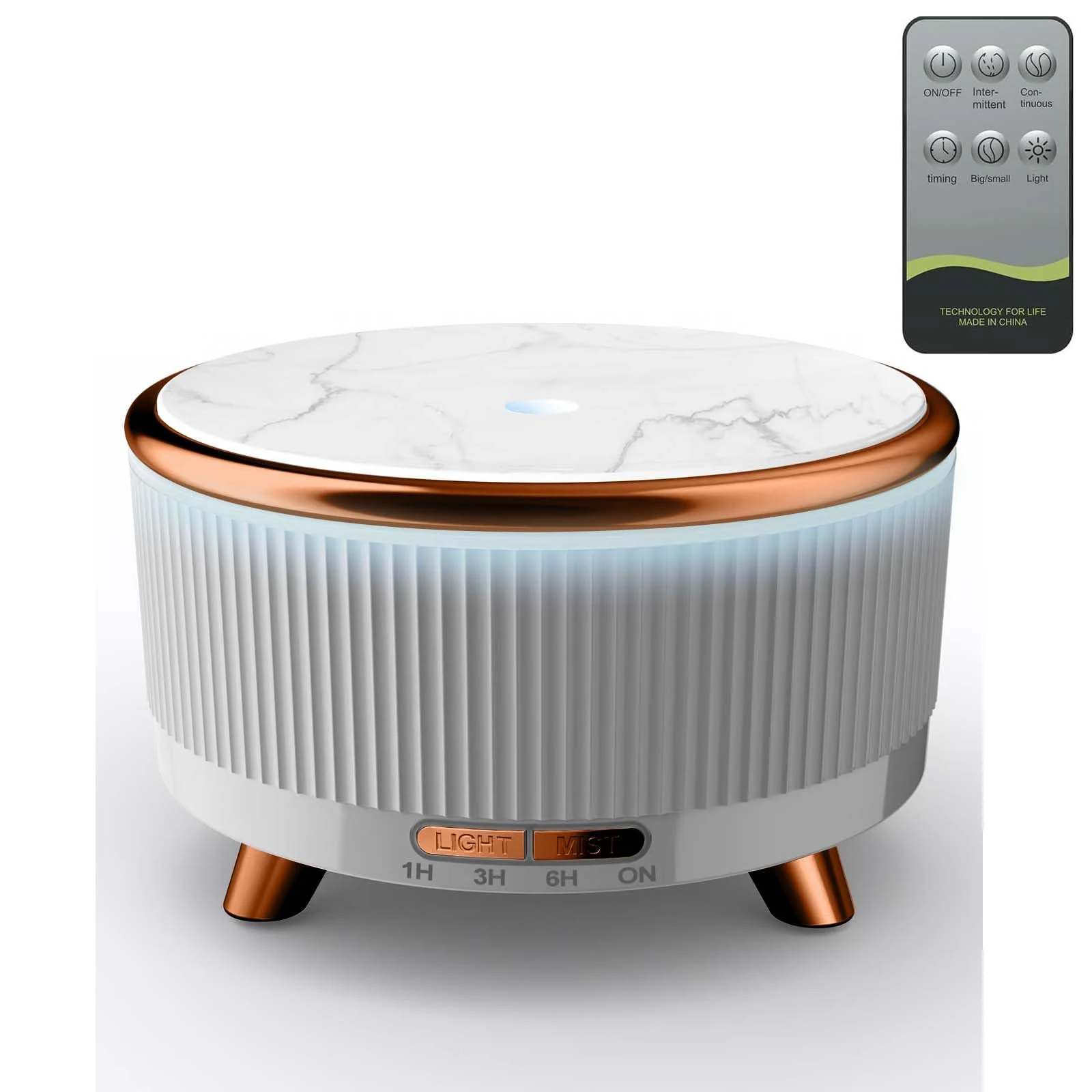 JEPEErbz 500mL Essential Oil Diffusers for Home, Aromatherapy Scent Diffuser, White