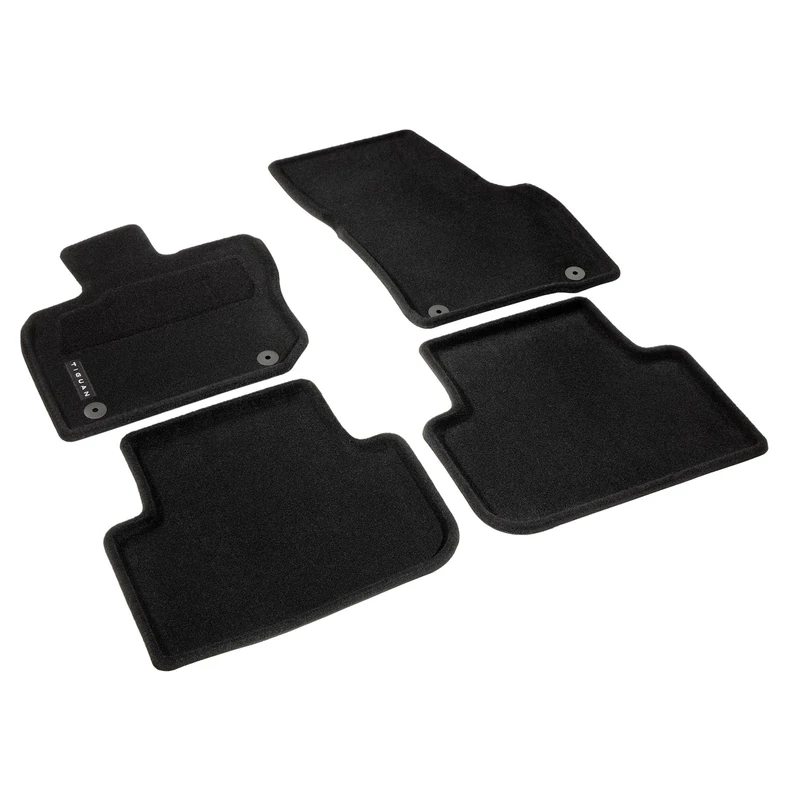 Volkswagen Car Mats Optimat, Textile, Set of 4 pieces, Black, Front and Rear Fit for VW Tiguan 3 (CT1) from 2024