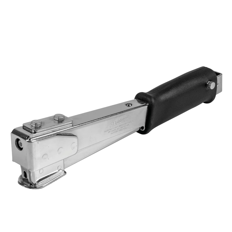 Rapid R54 Heavy-Duty Hammer Tacker for Roofing/Membranes/Carpeting, Strong All-Steel Construction, Hammer Stapler, Uses Flatwire Staples No. 140, 6-14mm, Box (5001696)