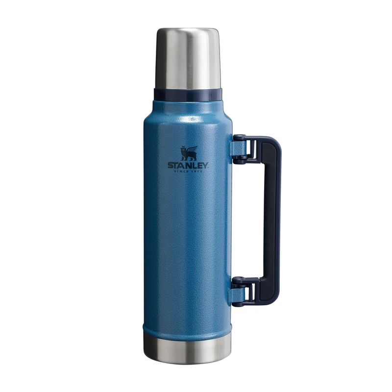 STANLEY Classic Legendary Thermal Flask 1.4L - Keeps 40 Hours Hot - 35 Hours Cold - BPA-Free Insulated Bottle - Stainless Steel Coffee Flask - Leakproof - Dishwasher Safe - Hammertone Lake