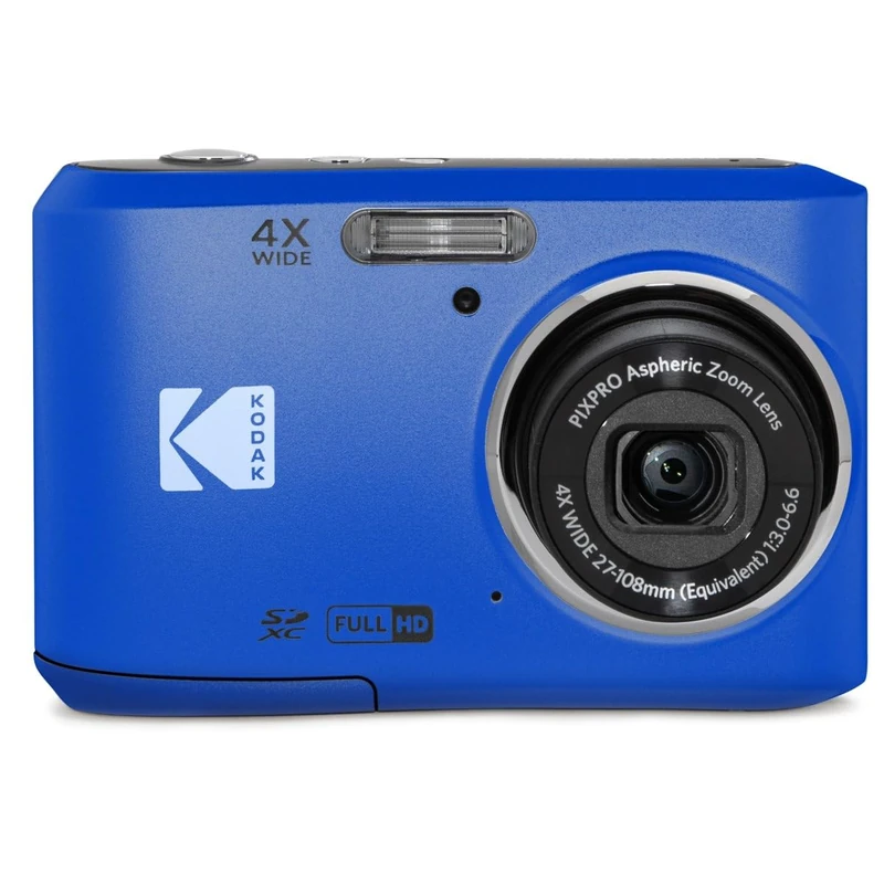 KODAK Pixpro Friendly Zoom FZ45-BL 16MP Digital Camera with 4X Optical Zoom, 27 mm Wide Angle, 2.7 Inch LCD Display (Blue)