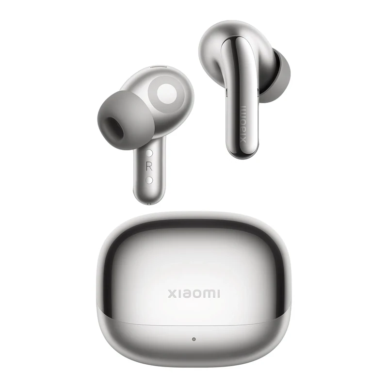 XIAOMI Buds 5 Pro Bluetooth Earbuds – Hybrid ANC, Hi-Res Audio, Dual Device Pairing, 11mm Dynamic Driver, Up to 8h+40h Battery Life, Built-in Audio Recording, IP54 – Titanium