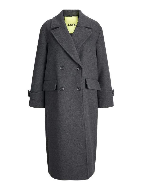 JACK & JONES Jxcara Wool Blend Coat Otw Elv, Dark grey blend, M - Image 1