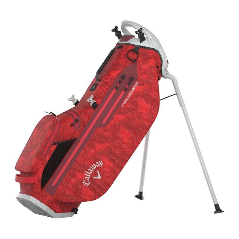 Callaway Golf Fairway C HD Waterproof Stand Bag 2025, Red Palms/Grey